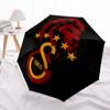 Galatasaray Fashionable Automatic Opening/Closing Folding Umbrella. Portable and Foldable, Ideal for Gift, Travel, and Daily Use.