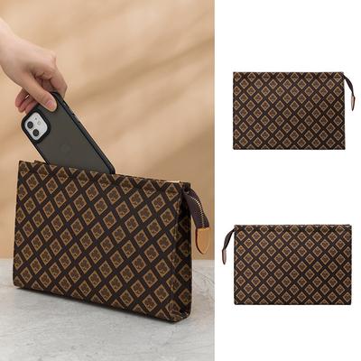 Borsa Clutch Stampata da Donna Primavera e Estate Nuova Retro Europeo e Americano Grande Capacità Borsa a Mano Porta Documenti