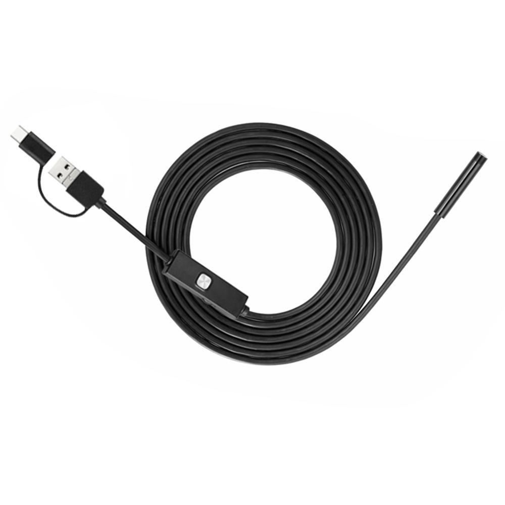 Endoscope 0.3MP Endoscope 3 In 1 Endoscope with Adjustable LEDs 5 Meters