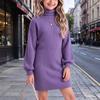 Little Girls' Casual Ribbed Knit Dress for Spring and Fall Everyday Wear