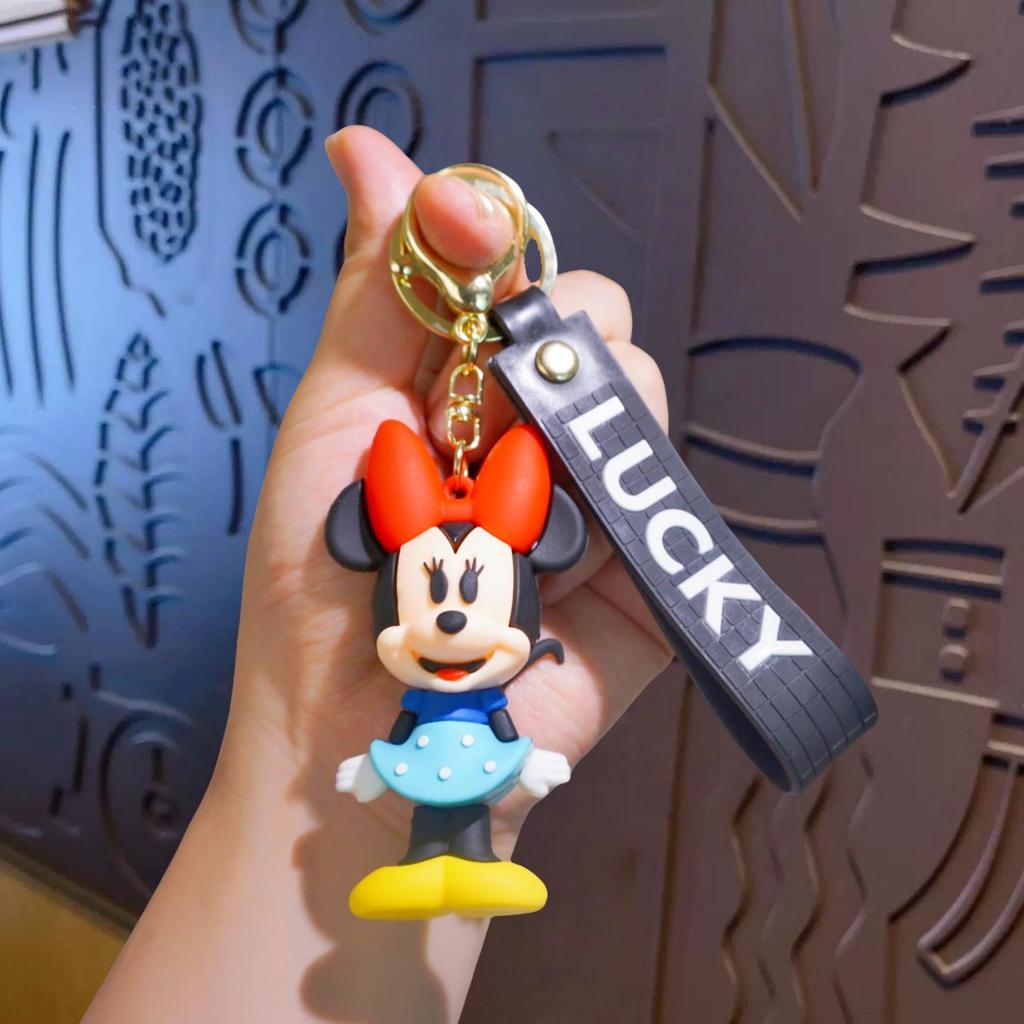 Creative Mickey & Minnie Keychain: Donald Duck Pendant for Couples - Cute Bag or Car Accessory