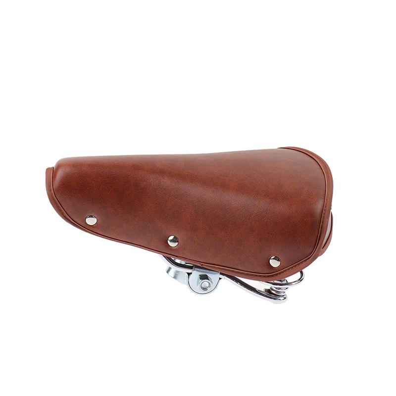 Vintage Retro Bicycle Bike Cycle Pu Leather Saddle Seat Spring Comfortable Seat