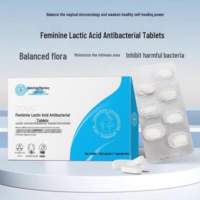Tablete cu Acid Lactic Feminine Hong Kong Pharmacy pentru Echilibru Vaginal și Controlul Mirosurilor