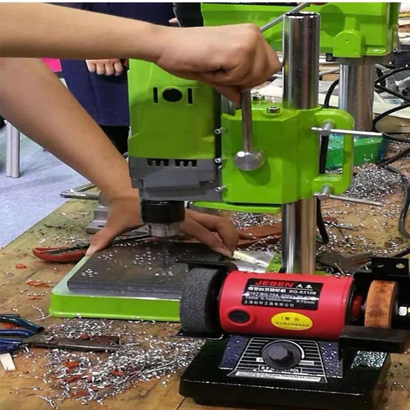 Allsome Bench Drill Press,Variable Speed Benchtop Drilling Machine,6-Speed,Green