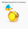 19mm/22mm Full Oxidation Metal Button Switch - Screw/Solder Terminals, Multi-Color, Self-Reset Momentary Power