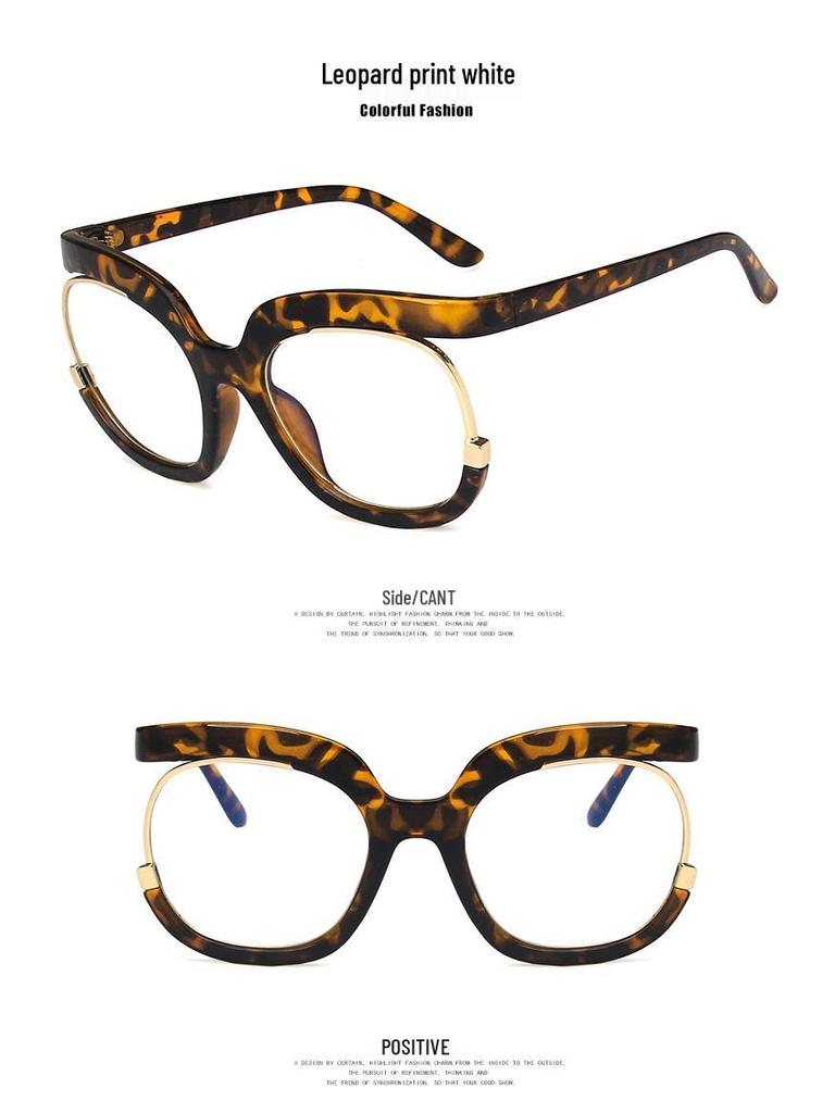 2022 Trendy Round Owl Eyeglass Frames: Anti-Blue Light European & American Style