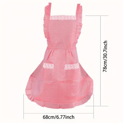 1pc of Apron with Pockets - Can Be Manually Wiped To Maintain Cleanliness and Protection During Cooking