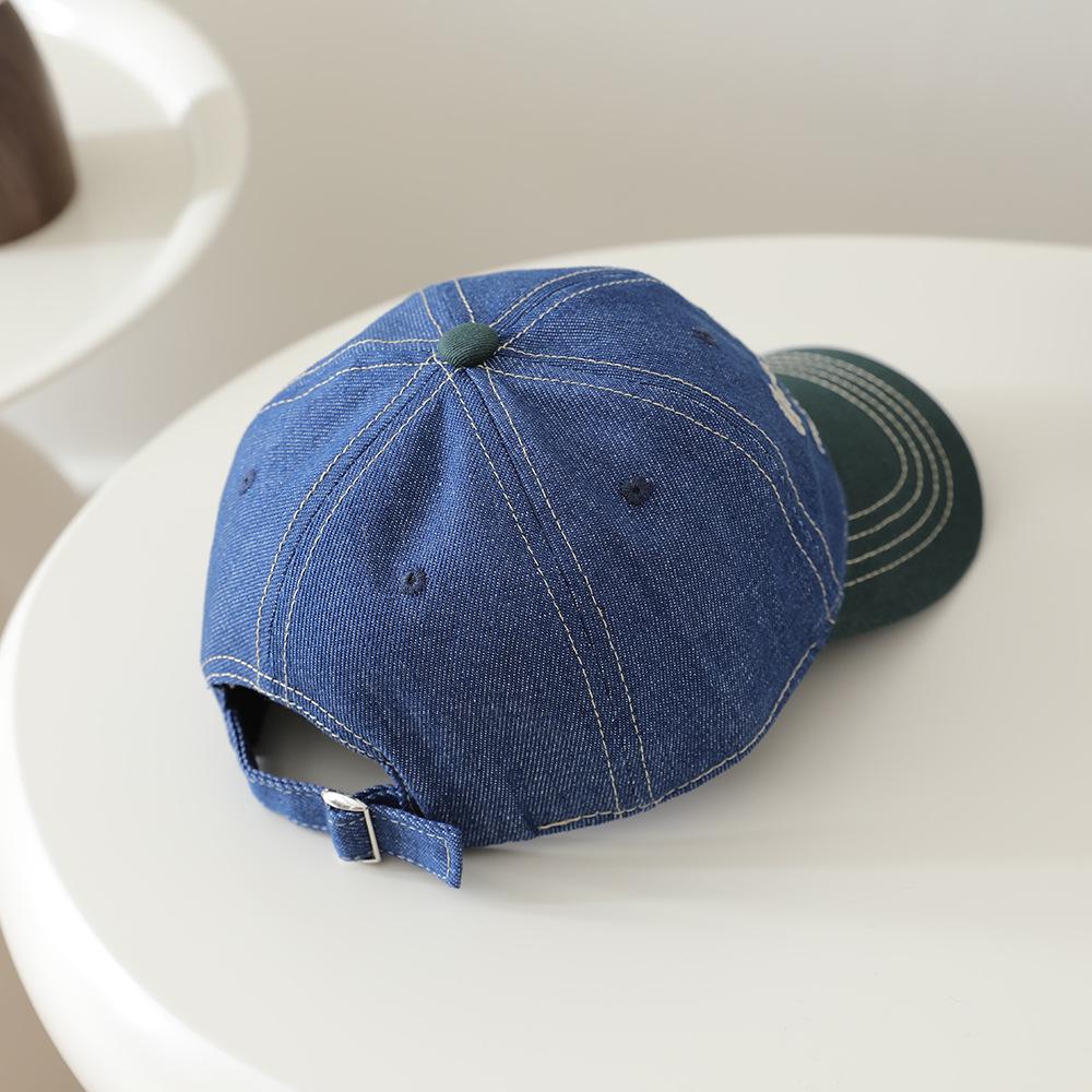Kids' Denim Baseball Cap - Boys & Girls Spring/Autumn Fashion Sun Protection Hat