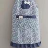 Housework Floral Restaurant Kitchen Cotton And Linen Striped Apron