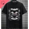 Unisexs Funny Comedy  Tragedy Masks  White Roses Art Graphic Tshirt Shortsleeve Pure Cotton Fashion Streetwear Casual Tshirt