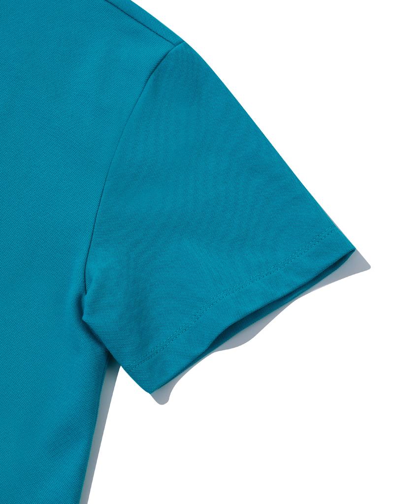 Vintril New York Polo Oversized Long Dress (Teal)