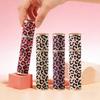 Refillable Leopard Print Leather Spray Bottle Reusable Cosmetic Container Makeup