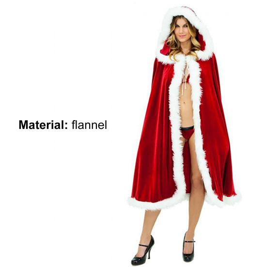 Vánoční plášť s kapucí Dlouhý Dospělý Dětský Hrubý Teplý Vánoční Pelerína Párty Kostým