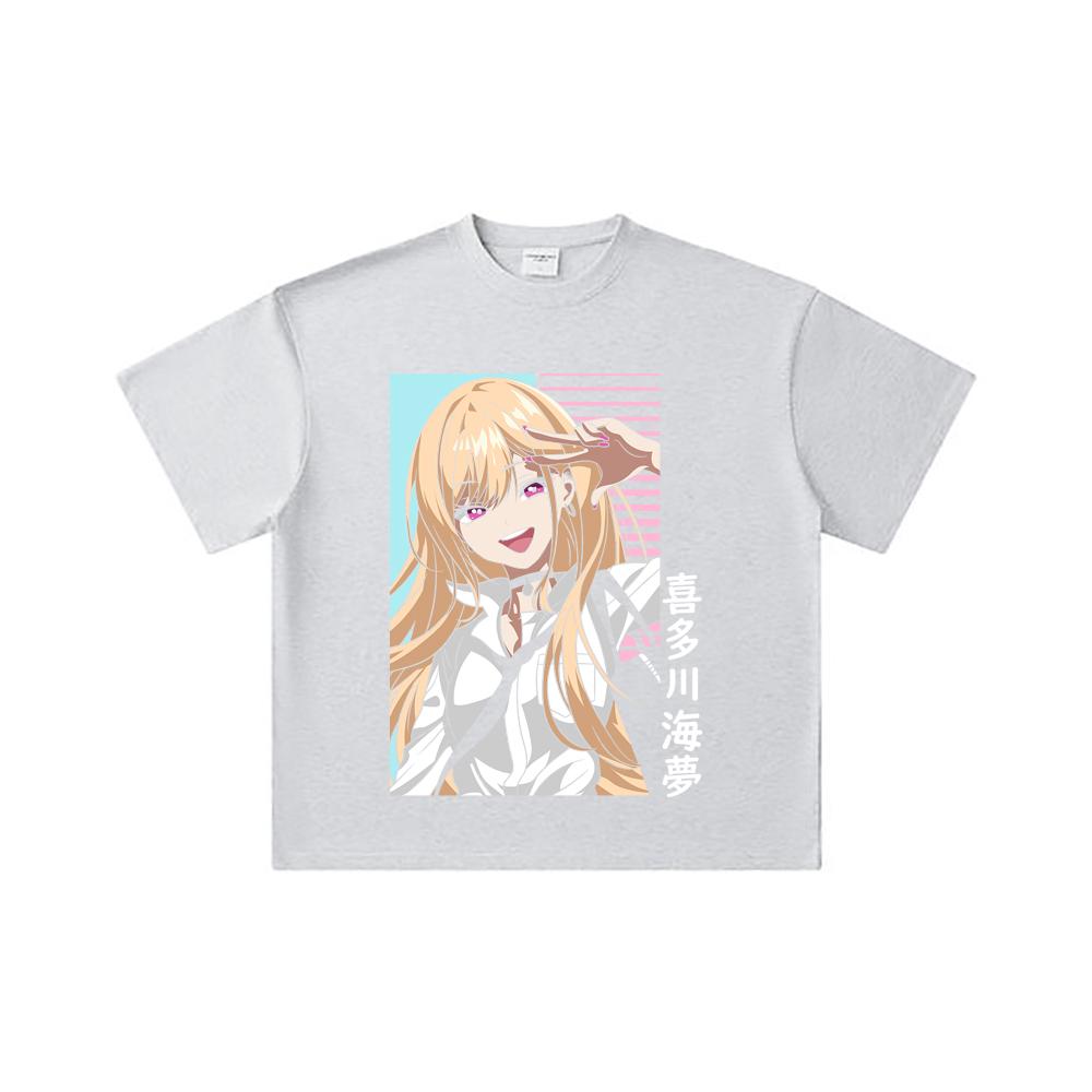 260 GSM Double Yarn 32 Count 100% Cotton My Dress Up Darling V2 Print Unisex Heavy Cotton T Shirt