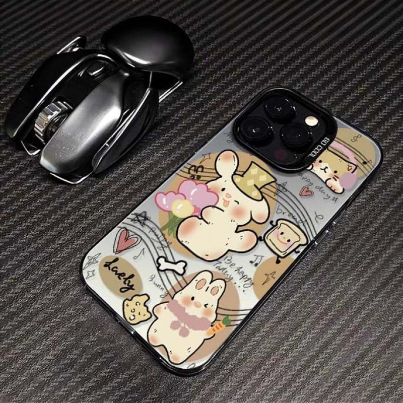 Music note cute animal creative hard shell 15 for apple 14promax mobile phone case 13 simple 12 anti-drop 11