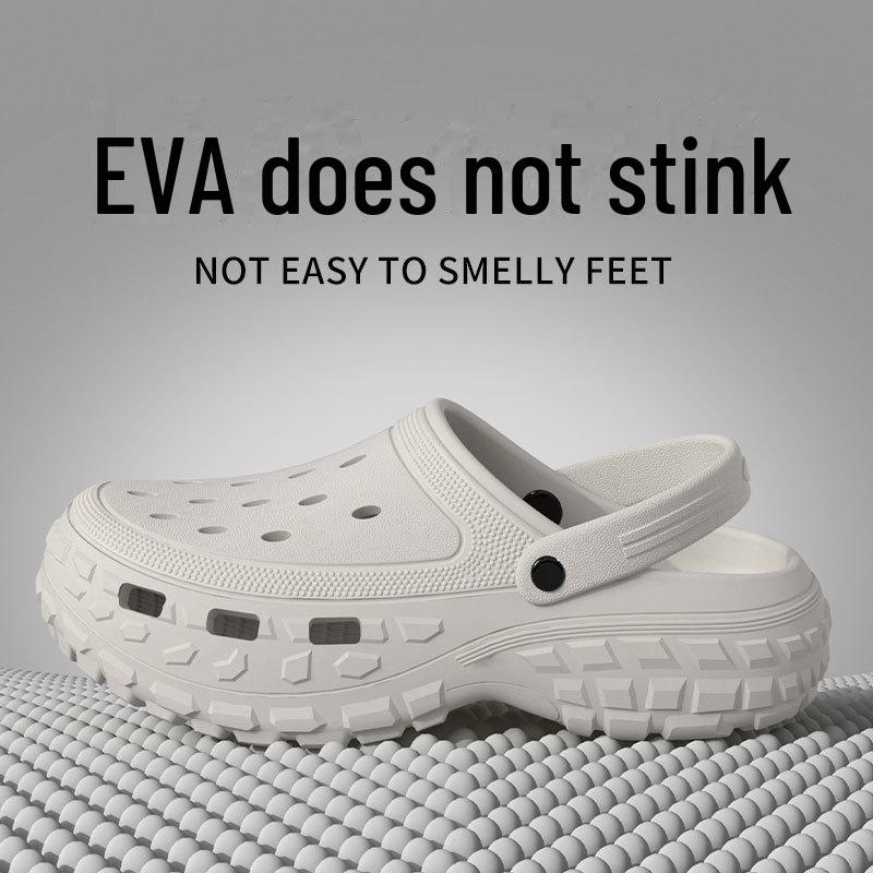 "Men's Non-Slip Summer Beach Sandals: Durable, Thick-Soled Casual Outdoor Footwear"