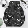 Kids Casual Halloween Print Hoodie for Holiday and Everyday Wear