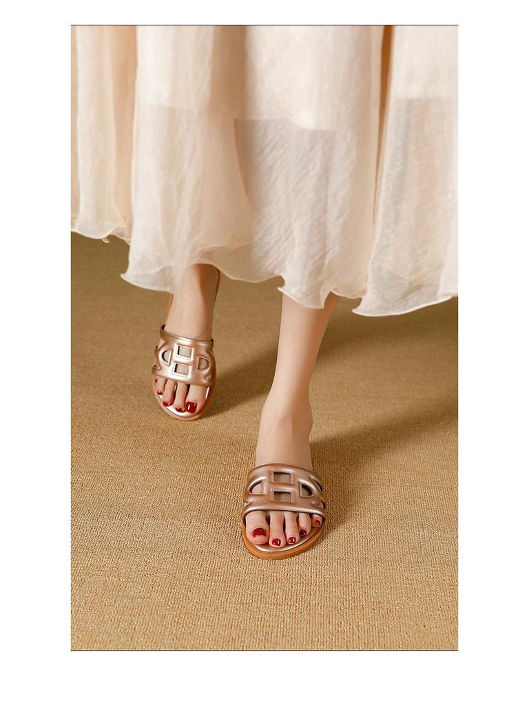 2025 Women's Low Heel Round Toe Sandals & Slippers