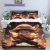 Luffy Patterned Pillowcase & Duvet Cover Set Renovation Anime Bedding for Bedroom Decor Present.-TING