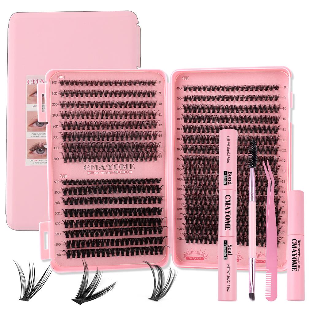 640 Tufts Diy Multi-Hair Eyelash Book 30D40D Natural Thick D Song Segmented False Eyelash Set