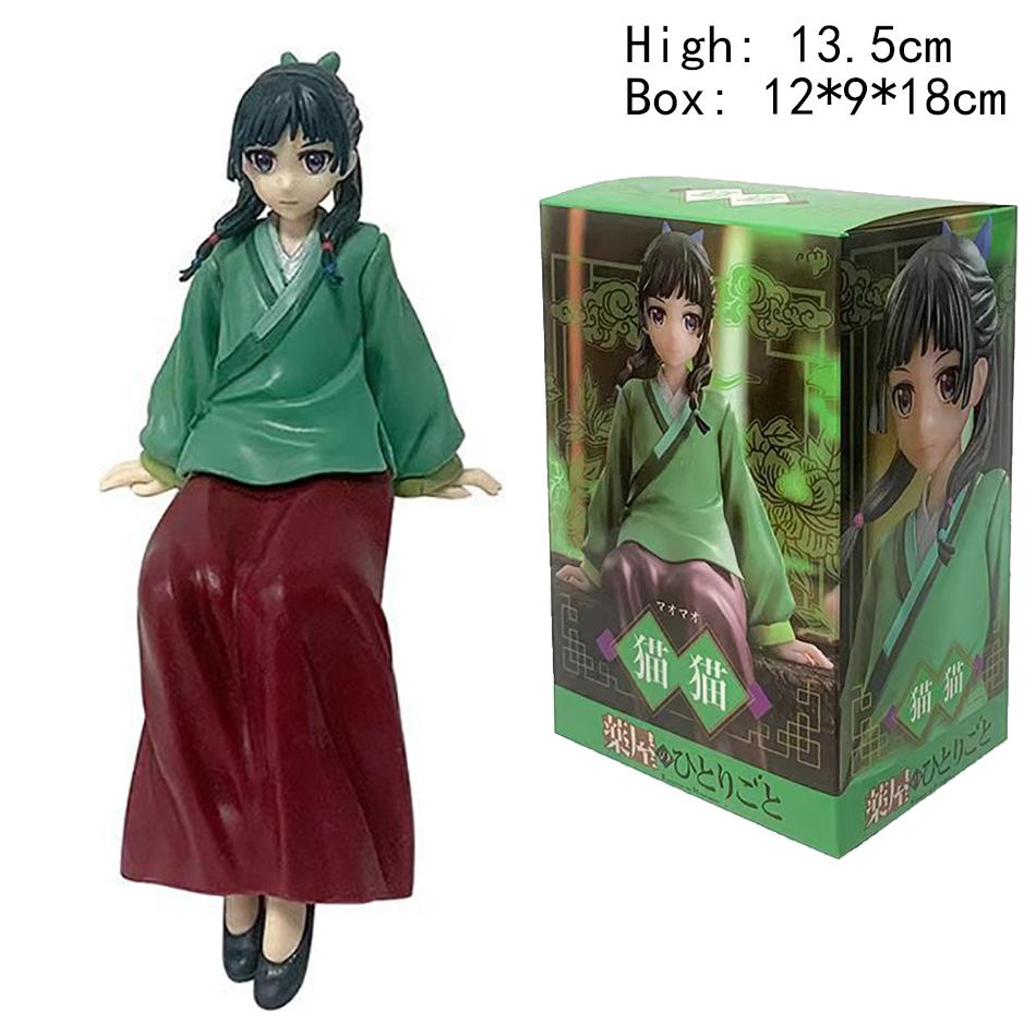 Anime The Apothecary Diaries Action Figure 17cm Postura Seduta Gatto Action Figure Modello in PVC Bambola Ragazza Bella Kawaii Regalo di Natale