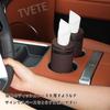 TVETE Car Tissue Cylindrical Tissue PU Waterproof Tissue with Escape Hammer Easy Tissue Car Interior Tissue Home Car Universal Car Accessory Case,