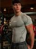 Men's Quick-Dry Printed T-Shirt for Muscle Building, Spring & Autumn Sports Training