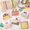 Koreansk-stil Mille-Feuille Frugtkage Klistermærker - Kawaii Mini M5 Dessert Collage (Ikke-klæbende)