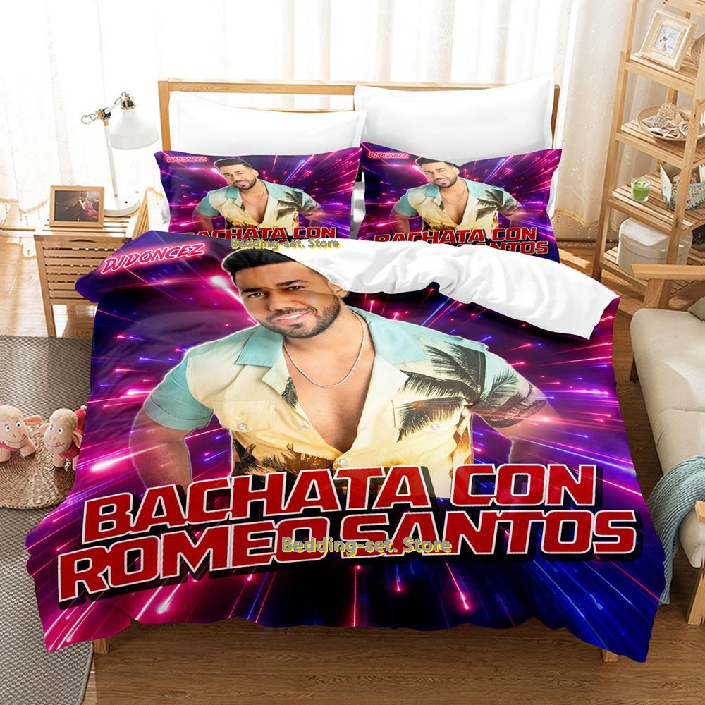 

Новый постельный комплект Romeo Santos Односпальный Полуторный Двуспальный Кингсайз Комплект для кровати Взрослый Детский Спальня Комплекты пододеяльников Аниме постельное белье Кровать EU Single(135x200cm)