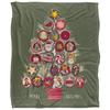 JQ Licensing Silky Christmas Ornaments Supersoft Blanket