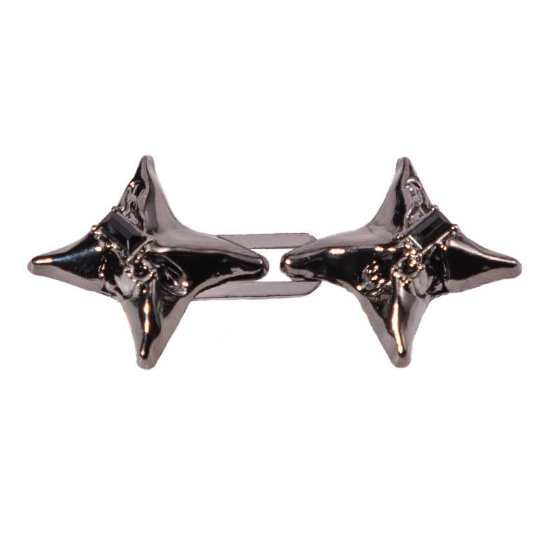 Four-Pointed Star Adjustable Cinch Buckle for Jeans - No-Punch Waist Reduction Button