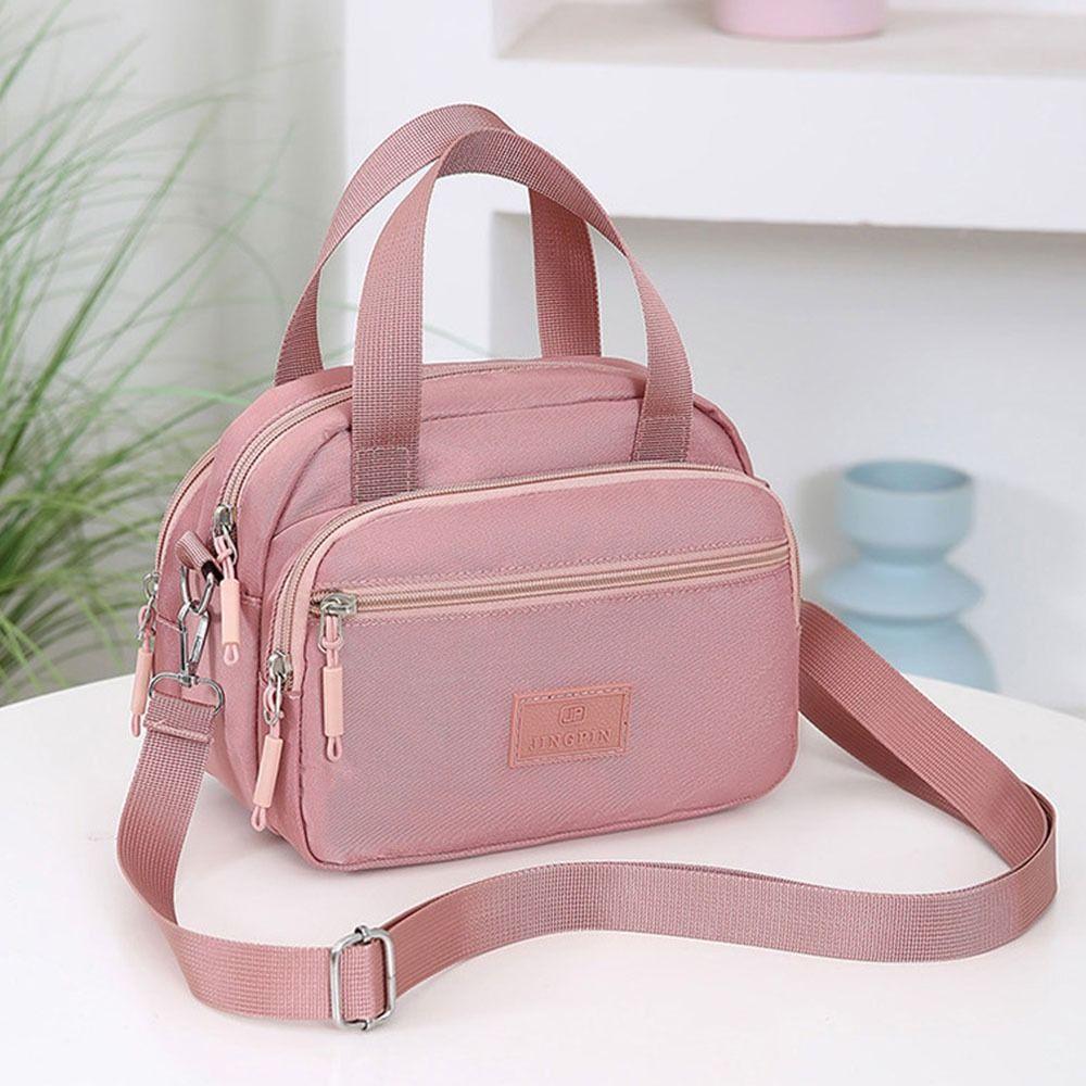Multiple Compartments Women's Small Handbag Solid Color Handbag Large Capacity Shoulder Bags Crossbody Bag