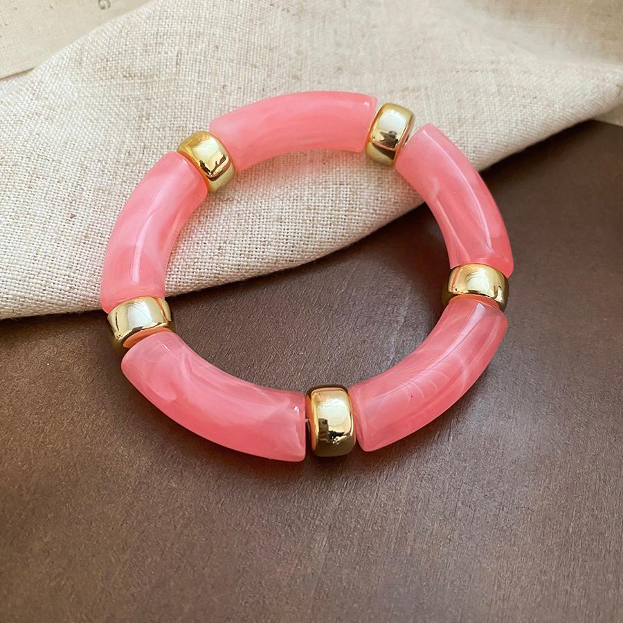 Polished Metal Round Bangle: Versatile Fashion Bracelet with European & American Cool Style, High-End Hand Jewelry