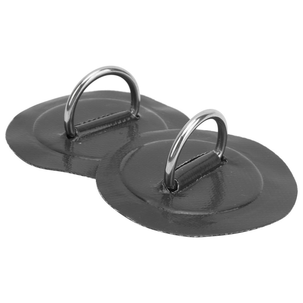 2pcs Inflatable Boat Kayak DRing Pad Patch PVC Marine Stainless Steel Fixed Buckle
