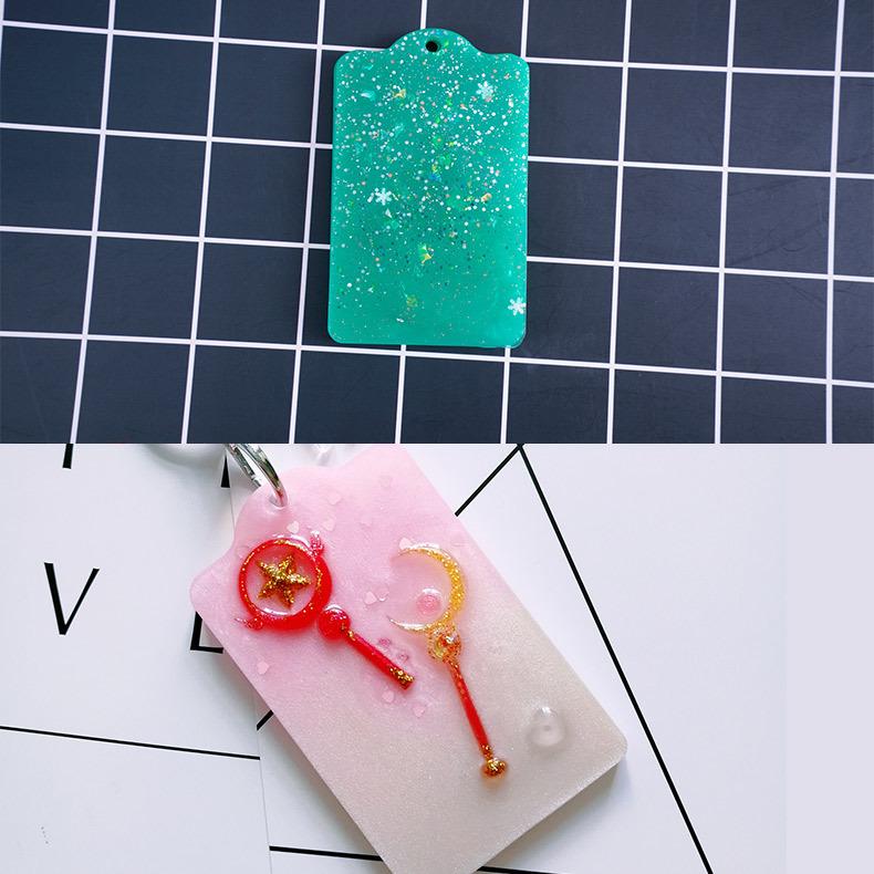 Silicone Epoxy Mold for DIY Handmade Card Holders (Fits Bus and Bank Cards)