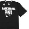 Nike T Shirts Men's Black Crew Neck Moderate Straight Fit 524306-014