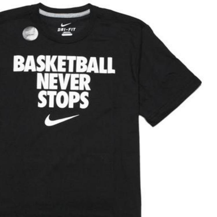 Nike T Shirts Men's Black Crew Neck Moderate Straight Fit 524306-014
