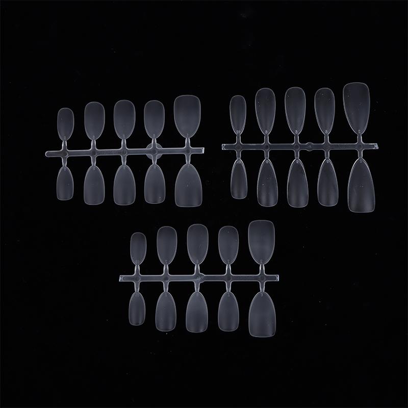 100Pcs/Box Matte Fake Nails No Polishing Press On False Nails Medium Short Design High Matt Soft Gel Nail Tips For Extension