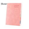 2027 Daily Planner A5 Planner, Imitation Leather 320 Page Schedule Notebook with Thick Paper Writing Diary Ribbon Bookmark, One A Day Organizer