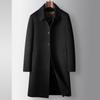 Autumn and Winter Medium and Long Take-off Goose Down Liner Youth Business Double-sided Trench Coat Casual Warm Jacket