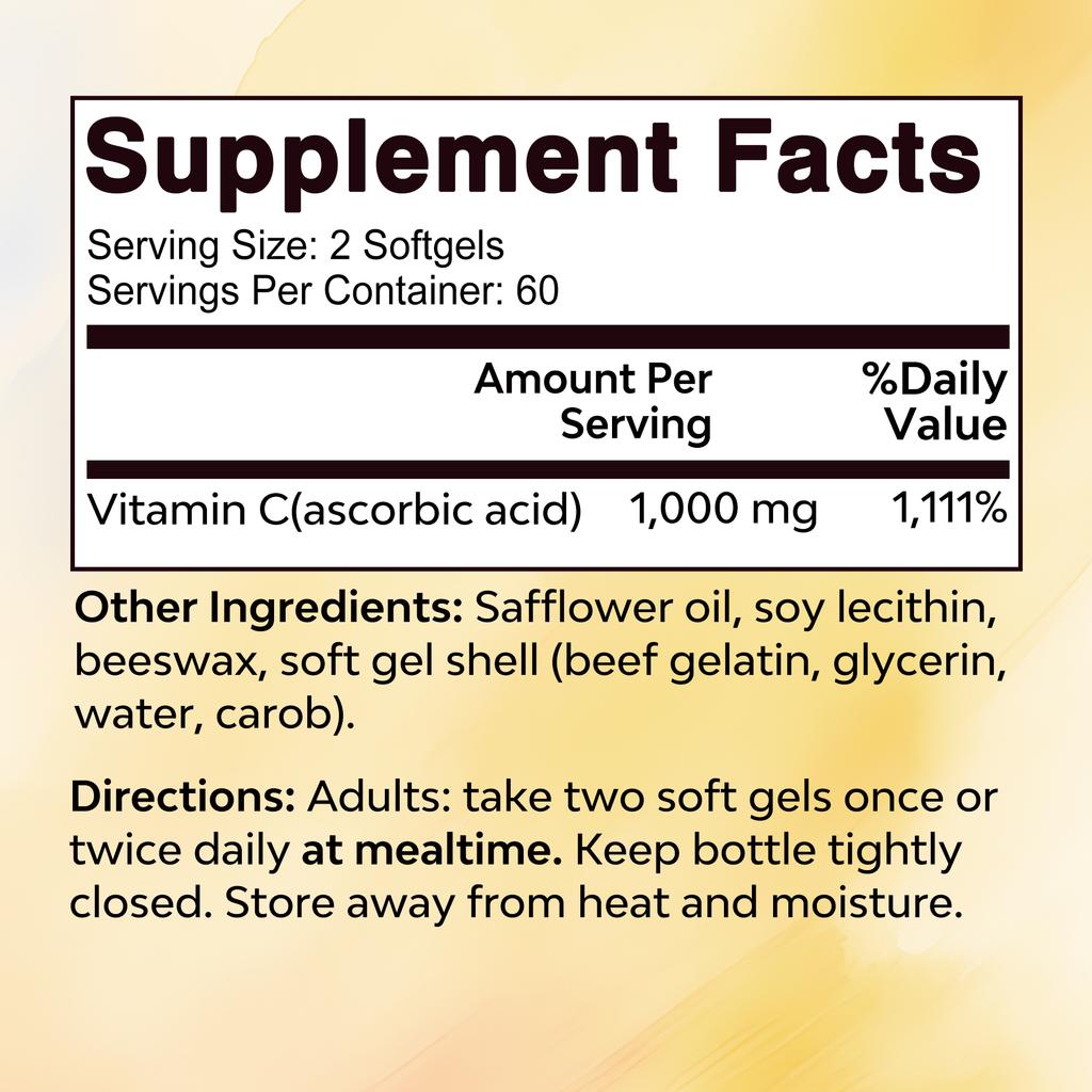 Vitamina C - Supporta la Salute Immunitaria e Antiossidante, Protezione Antiossidante