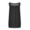 Sleeveless Women's Casual Top with Eyelet Detail V Neck Summer Vacation Tank Blouse Lightweight Relaxed Fit