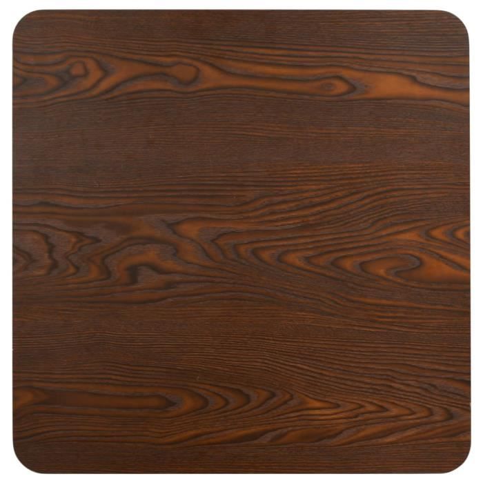 VidaXL Bistro Table Dark Brown 50x50 Cm MDF