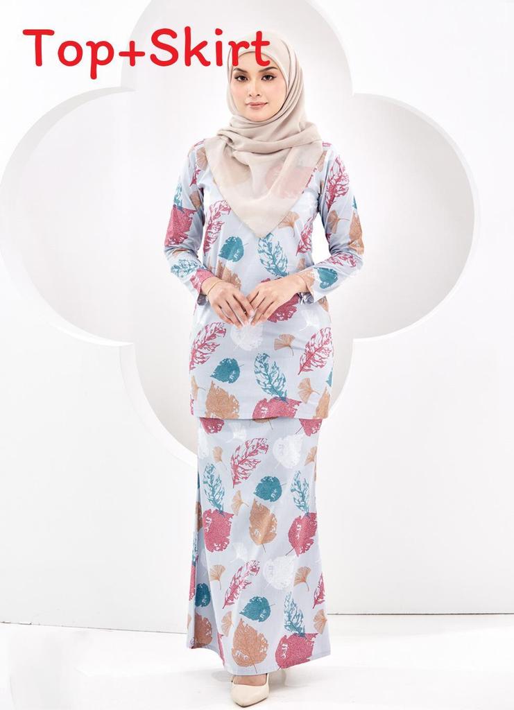Muslim Women Long Skirt With 3d Printed Pattern For Casual And Formal Wear