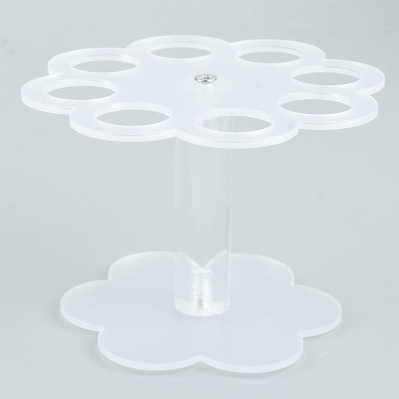 1Pcs 8 Holes Acrylic Ice Cream Cone Stand Holder Transparent/Chip Cone Holder