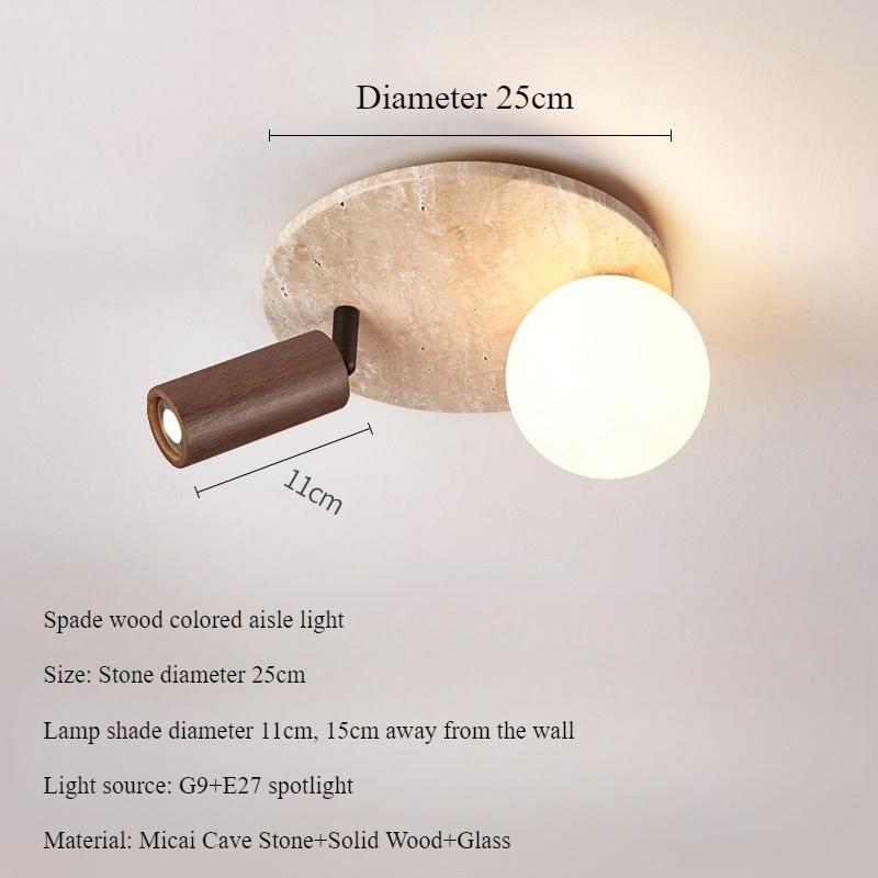 

Japanese Creative LED Personality Small Ceiling Lamp Log Indoor Corridor Corridor Study Bedroom Decorative Lighting Lamps warm light