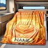 Happy Birthday Celebration Blanket Personalized Name Soft Comfortable Stylish Blanket Car Blanket Perfect For Travel Camping Outdoor Home Suitable For