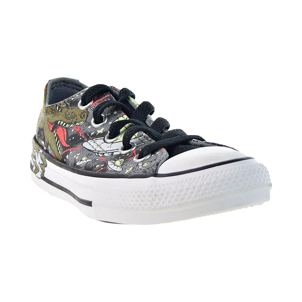 Converse Chuck Taylor All Star Ox Comfortable Versatile Canvas Shoes Kids Sneakers Black Green 665392C
