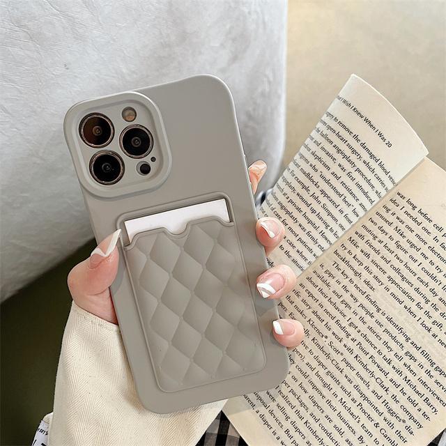 

Сумка для карток Силіконовий чохол для телефону для Iphone 14 13 12 11 Pro Max Xs Max Xr X 13pro 14 Plus Протиударний захист об’єктива М’яка кришка TPU For iPhone 13Pro Max