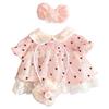 Heart Polka Dot Skirt & Butterfly Bag Set for 25cm Milu Tanggu Doll